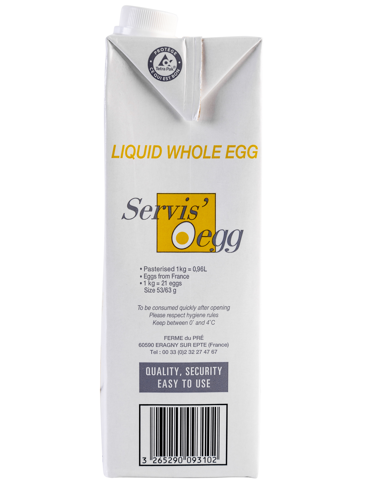 Pasteurised Liquid Egg Whole 1kg · BonneBouffe