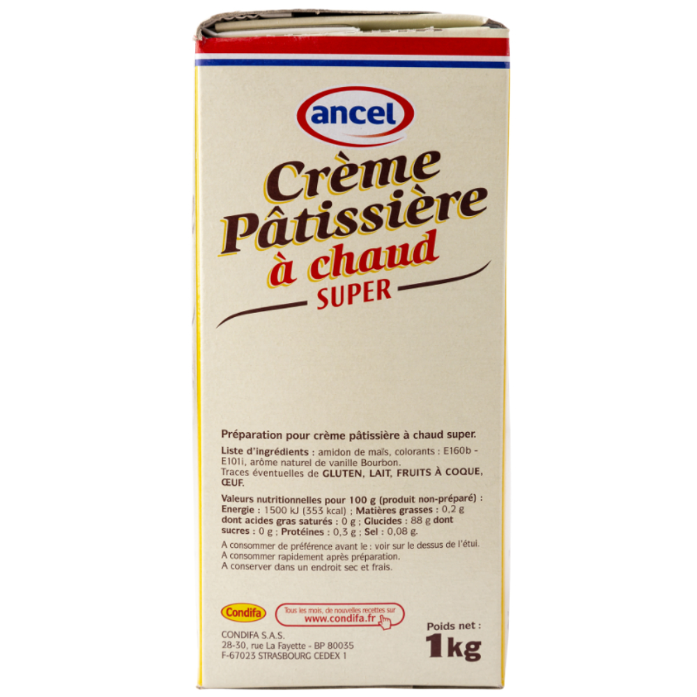 Ancel Creme Patissiere Dry Mix 1kg A Chaud