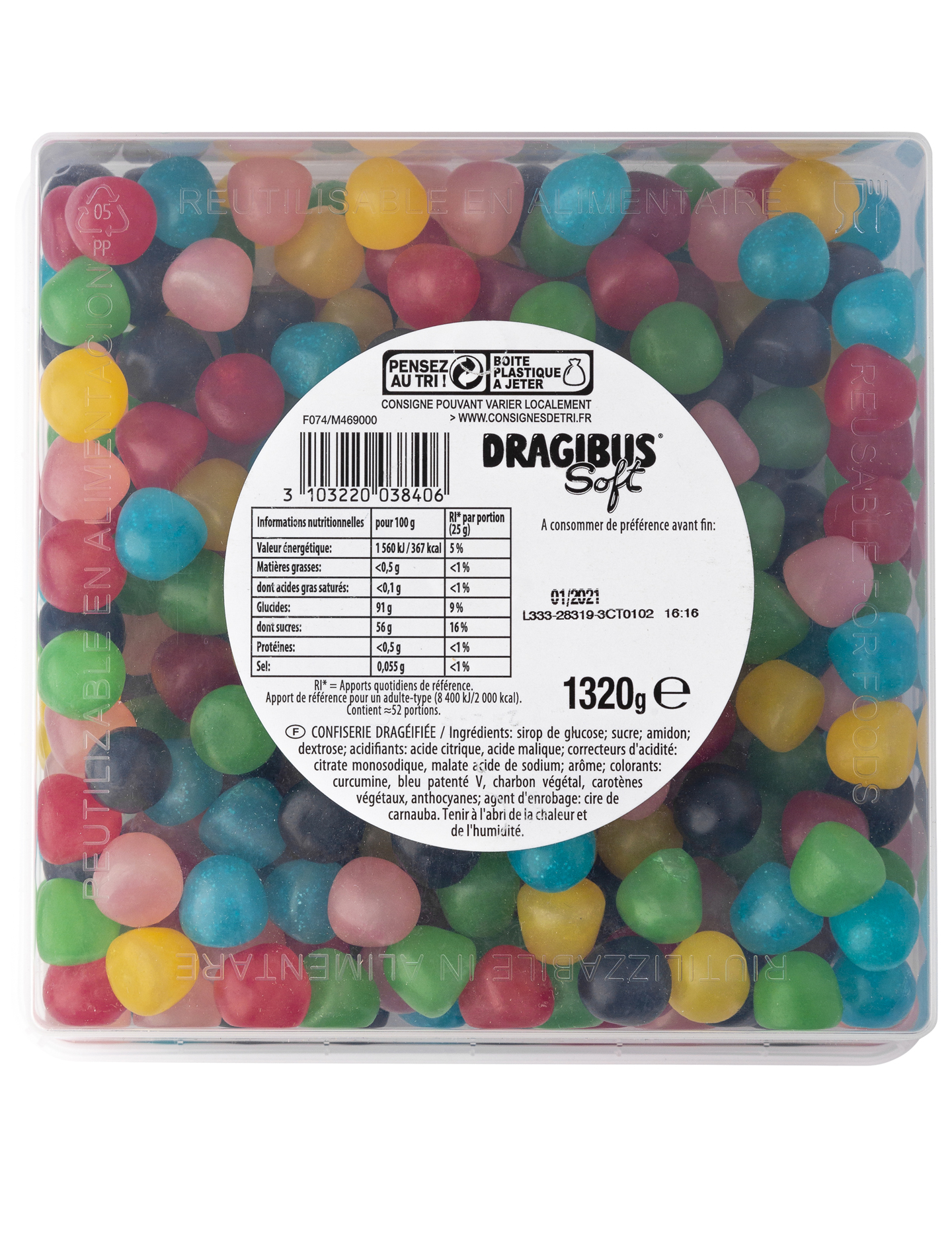 Dragibus, Dragibus Haribo, HARIBO DRAGIBUS, bonbon dragibus original