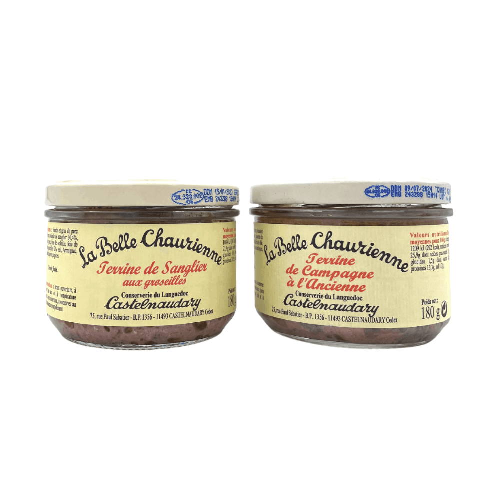 La Belle Chaurienne Wild Boar and Farmhouse Terrine Set of jars