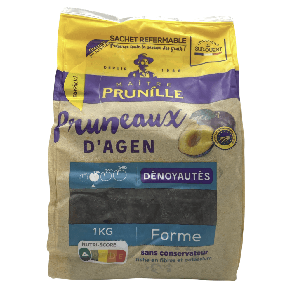 Maître Prunille Agen Pitted Prunes 1kg · BonneBouffe