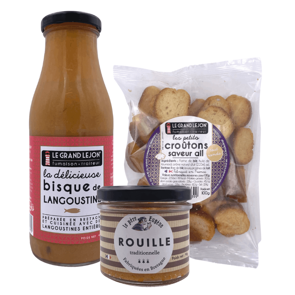 Langoustine Bisque, Rouille, Garlic Croutons Bundle