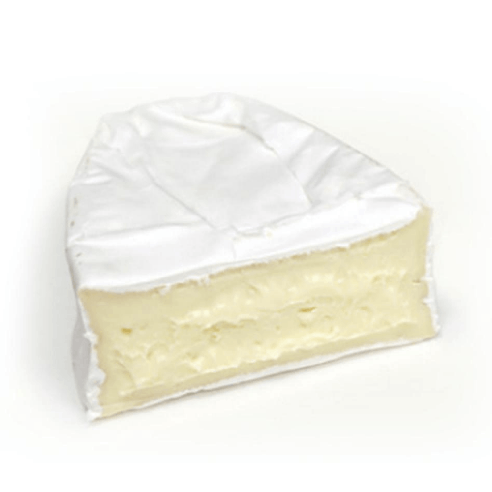 Caprice de Dieux cheese sliced in half