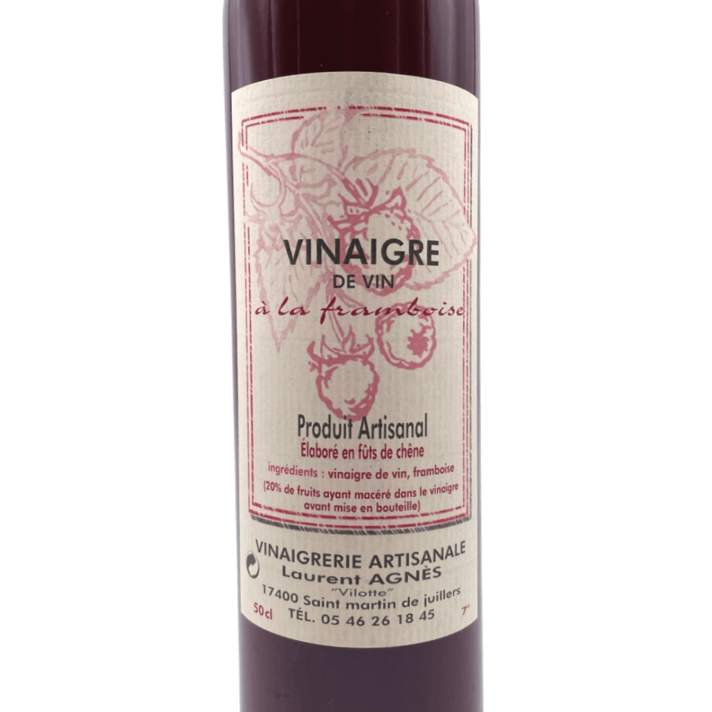 Laurent Agnes Raspberry Red Wine Vinegar Label