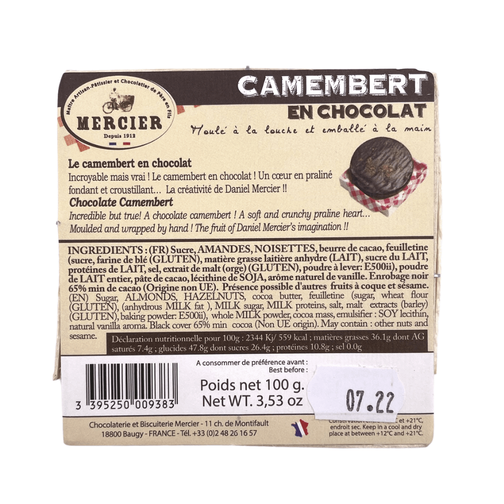 Daniel Mercier Chocolate Camembert