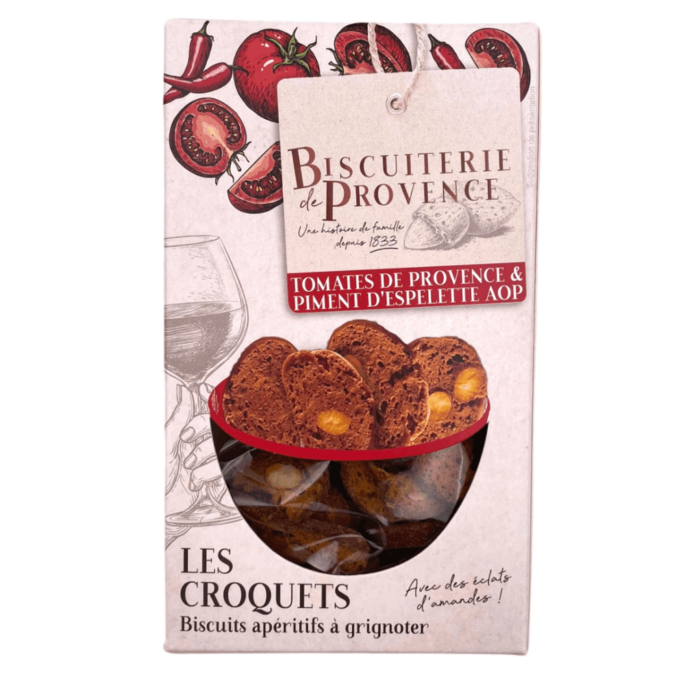 Biscuiterie de Provence Olive and Tomato Biscuits 90g Front