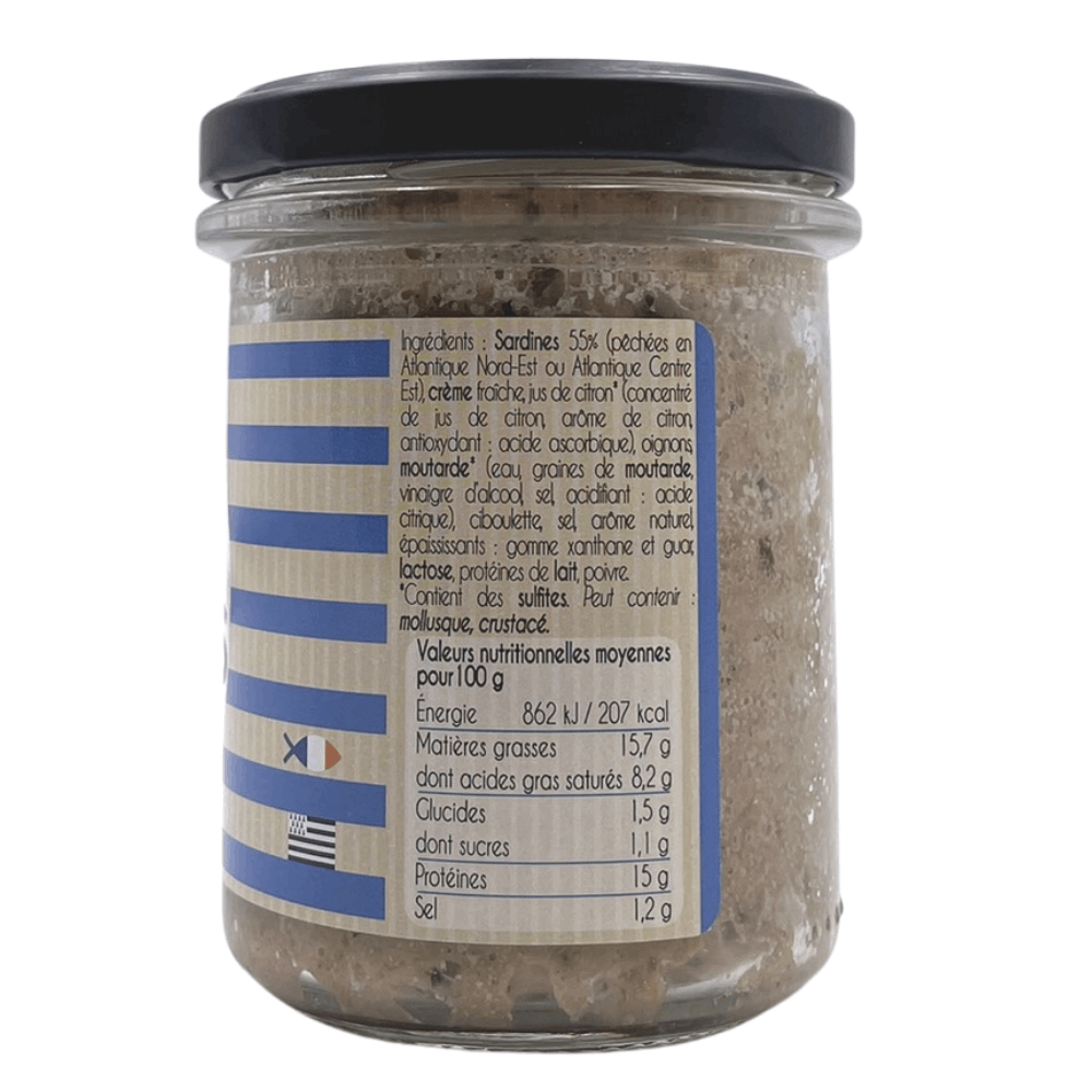 Sardine Rillettes 170g Pere Eugene Ingredients