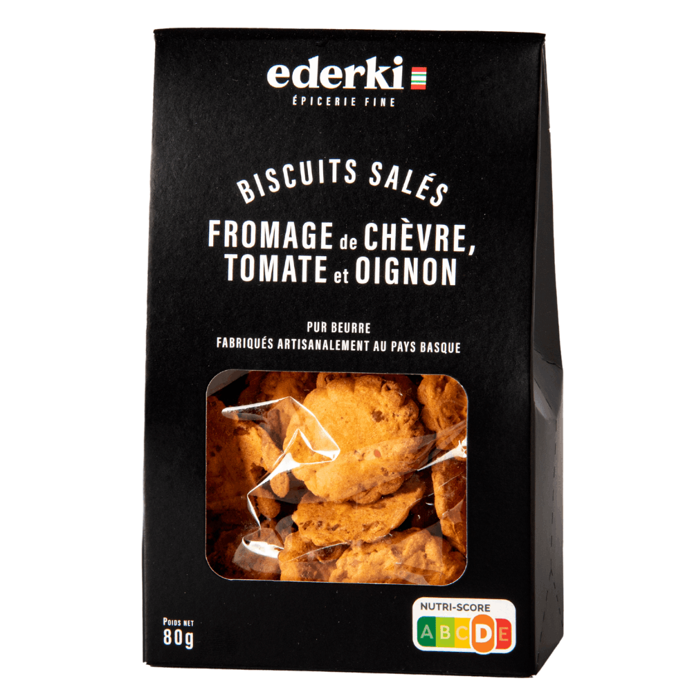 Ederki Goat Cheese, Tomato and Onion Biscuits 80g