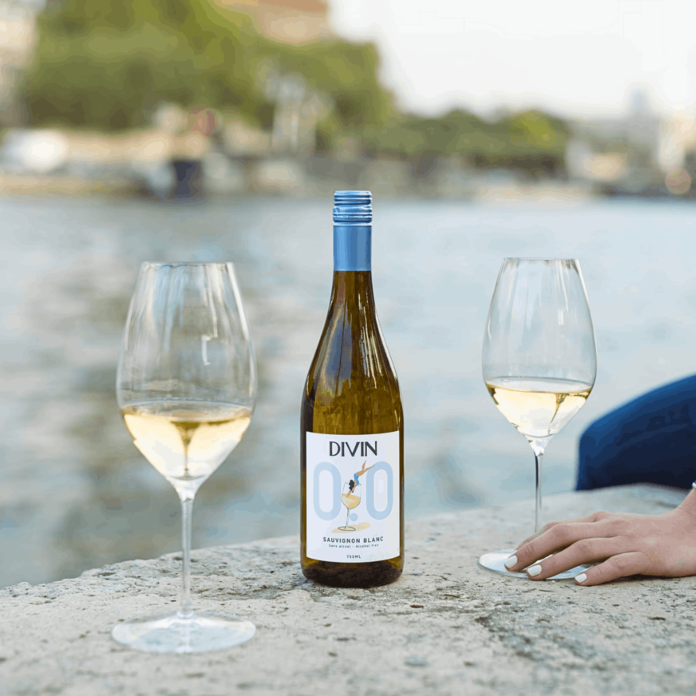 Divin Non-Alcoholic White Wine Sauvignon Blanc 0.0% ABV 75cl x 6 - Image 2