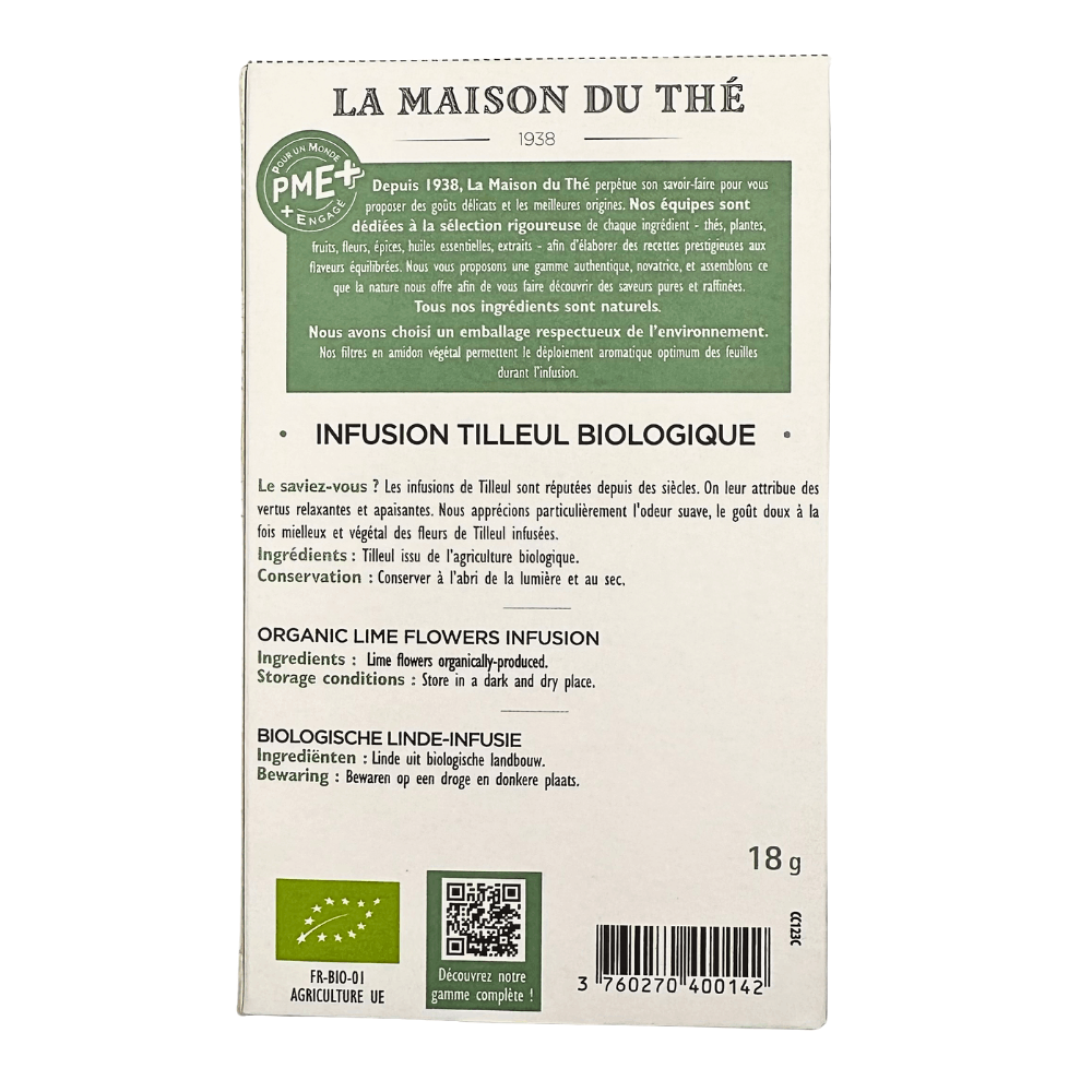 La Maison du The Linden Herbal Tea 15 Tea Bags - Image 5