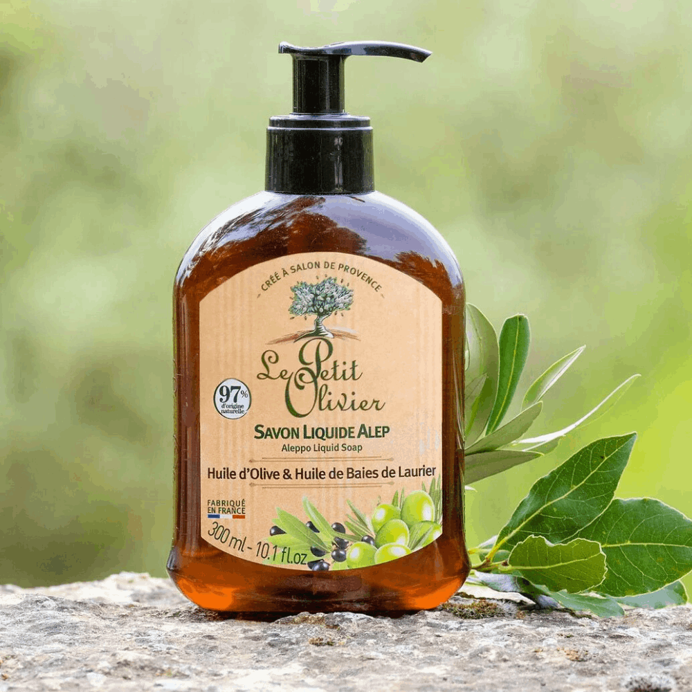 Le Petit Olivier Aleppo, Olive Oil and Laurel Berry Liquid Soap 300ml - Image 2