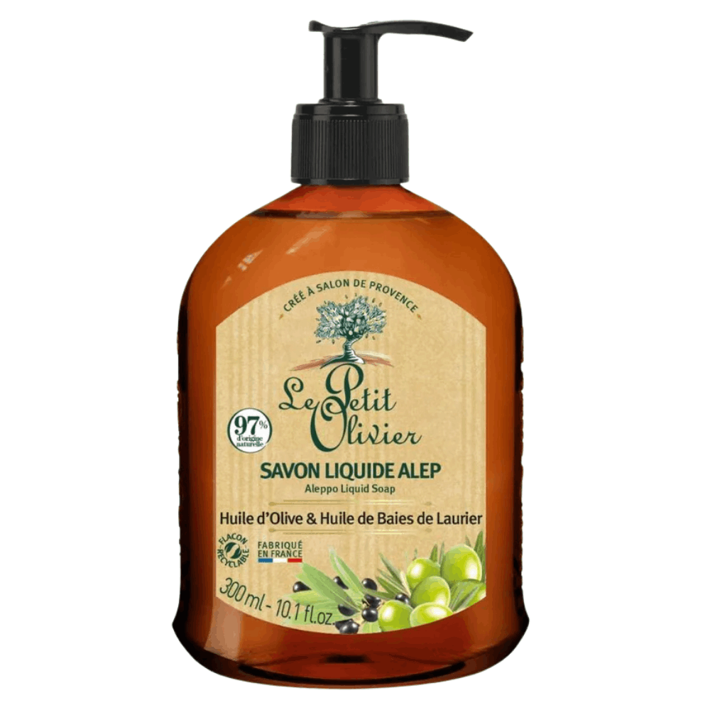 Le Petit Olivier Aleppo, Olive Oil and Laurel Berry Liquid Soap 300ml