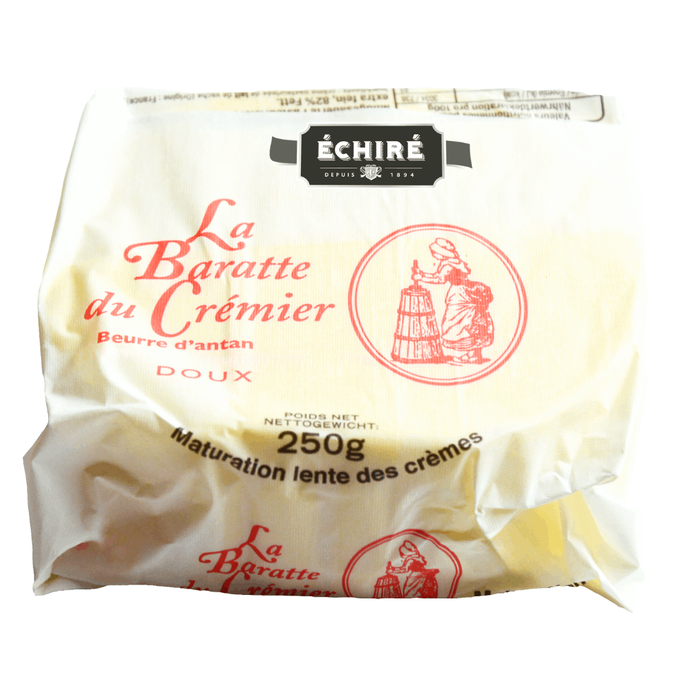 Echire Baratte Churned Butter Duo Unsalted 250g & With Sea Salt Crystals 250g - Image 3