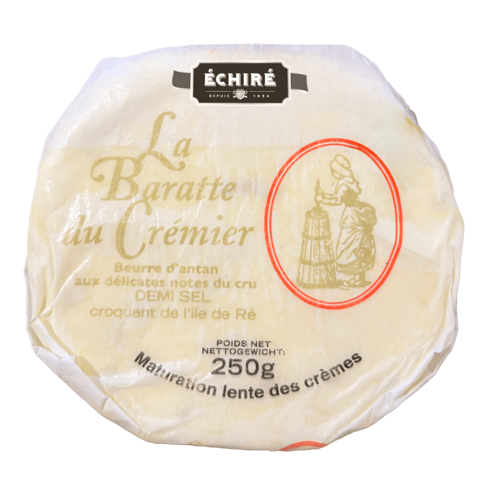 Echire Baratte Churned Butter Duo Unsalted 250g & With Sea Salt Crystals 250g - Image 2