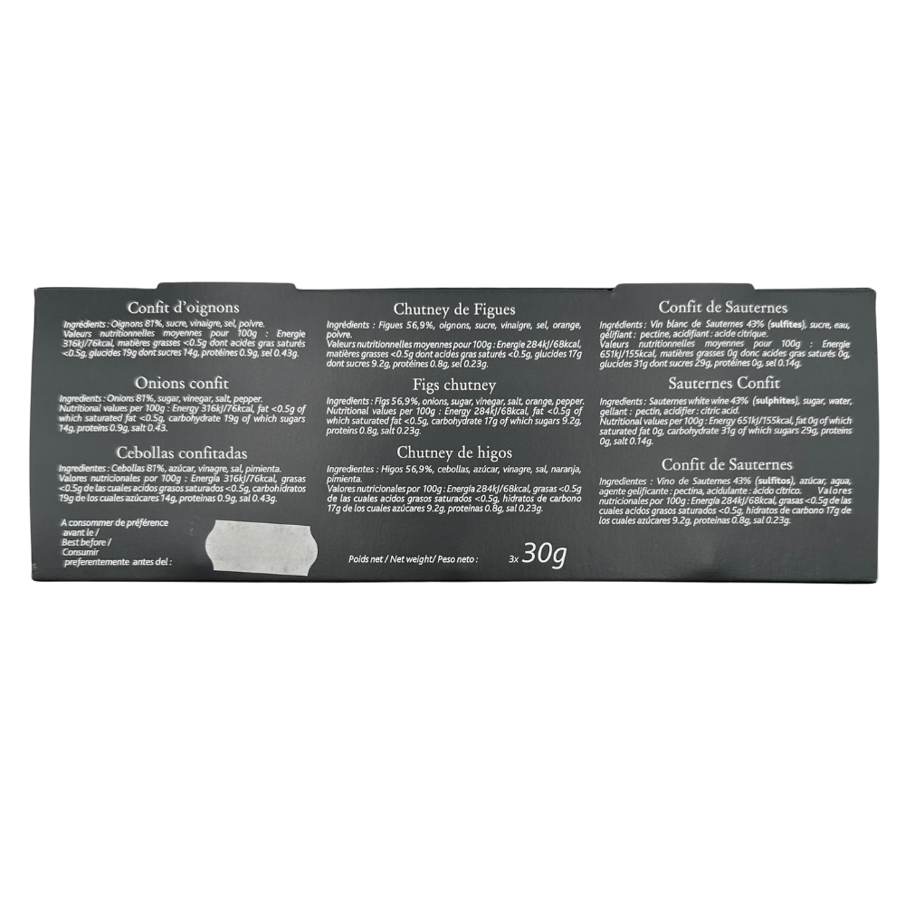 Castaing Chutney & Confits Gift Box 30g x 3 - Image 2
