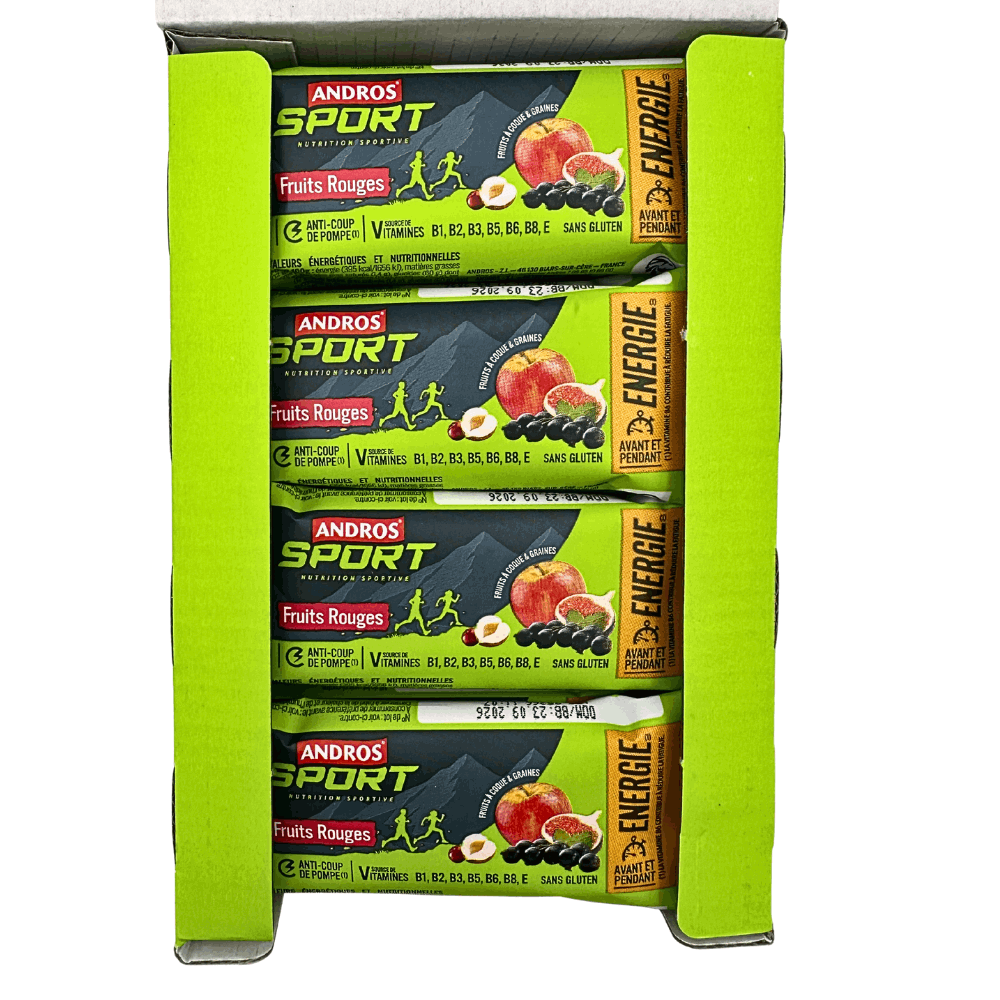 Andros Red Fruits & Seeds Energy Bars 40g x 16 - Image 4