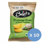 Brets Fromage Frais & Chives Crisps 125g x 10