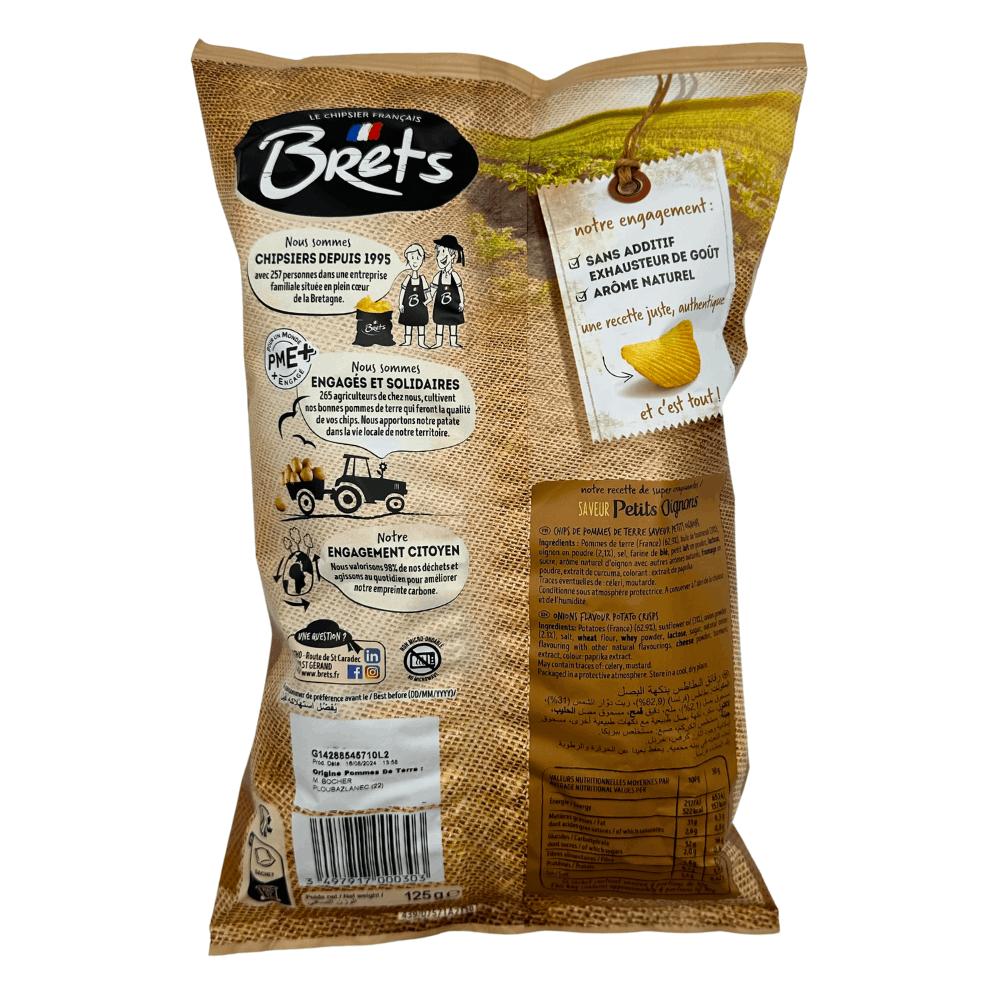 Brets Onion Crisps 125g x 10 - Image 3