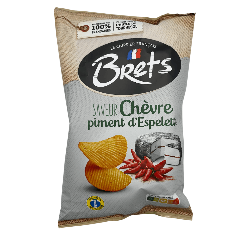 Brets Goat Cheese and Espelette Chilli Crisps 125g x 10 - Image 2