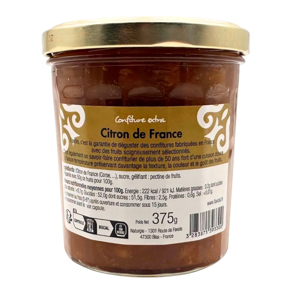 Favols Corsican Lemon Marmalade 375g - Image 2