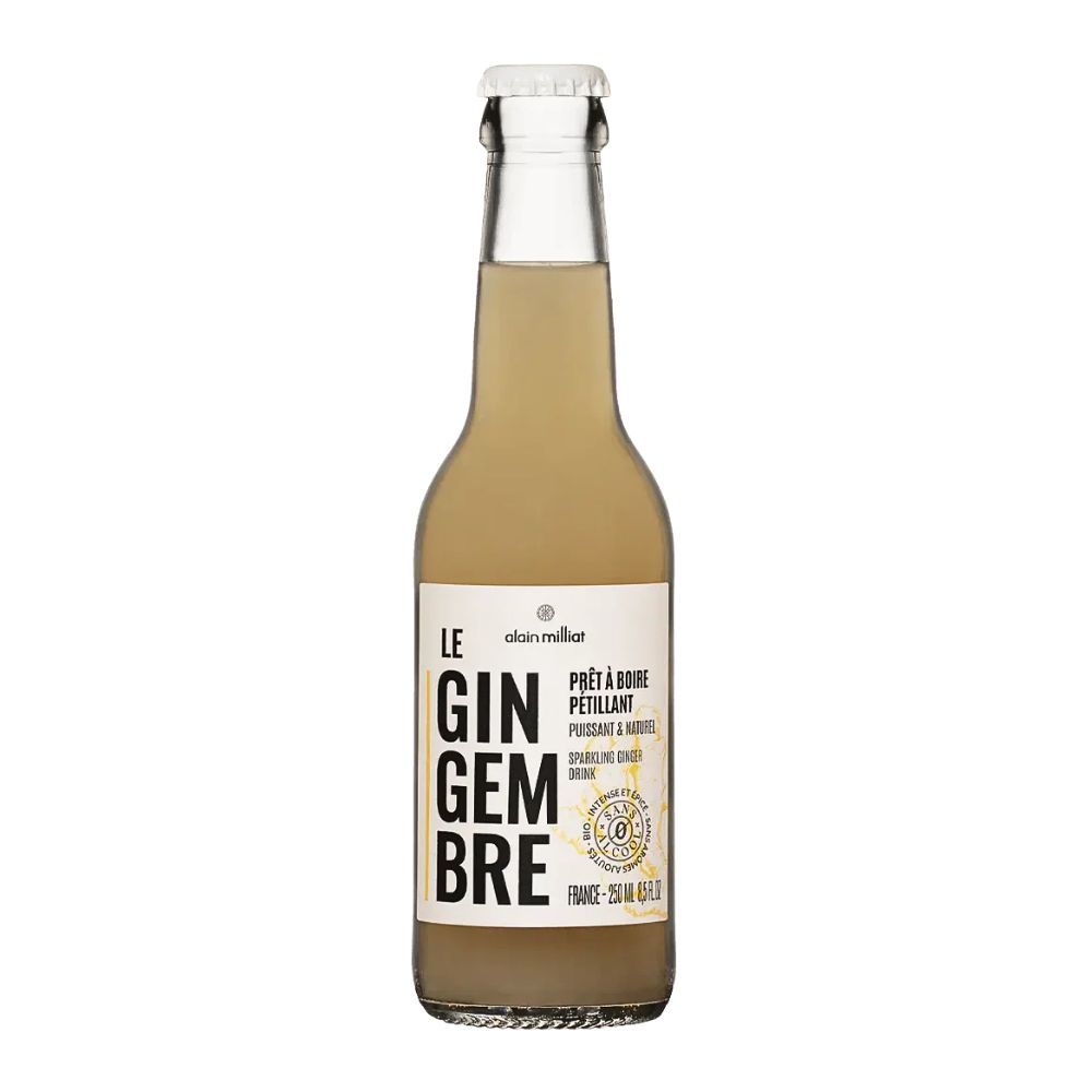Alain Milliat sparkling lemonade ginger drink 250ml bottle