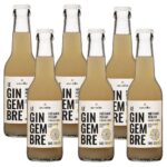 Six bottles of Alain Milliat sparkling ginger lemonade drink 250ml