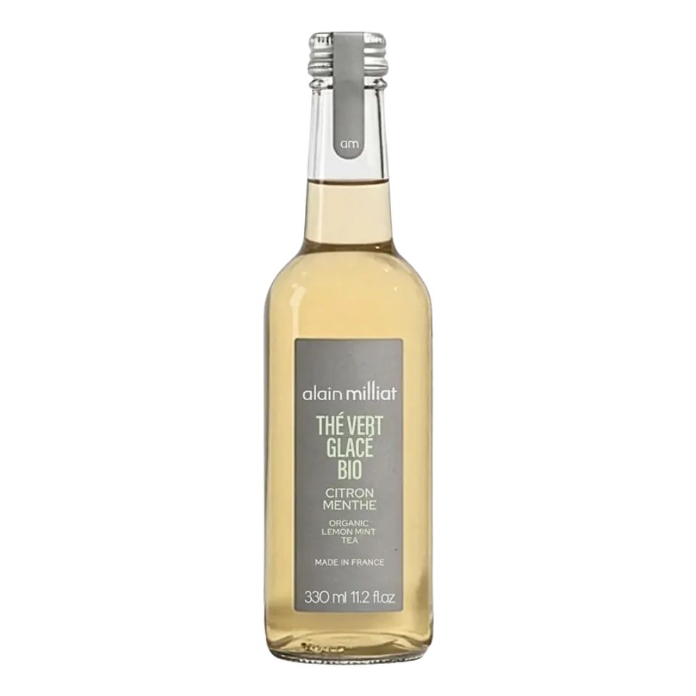 Alain Milliat organic lemon and mint iced tea 330ml bottle