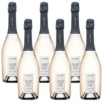 Six bottles of Alain Milliat sparkling Pinot Noir grape juice Blanc de Noirs 75cl