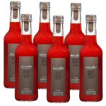 Six bottles of Alain Milliat Sengana strawberry nectar 330ml