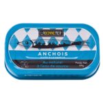 Ferrigno Anchovy Fillets in Spring Water 69g tin, front view