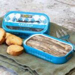 Ferrigno Anchovy Fillets in Spring Water 69g served with toasted bread