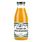 Front view of a 460 g bottle of Le Père Eugène Soupe de Poissons (Fish Soup) on a white background.