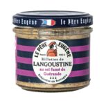 Le Pere Eugene Langoustine Rillettes with Guerande Smoked Salt 90g jar, front view