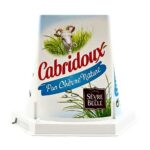 Front view of a 125 g Cabridoux Pur Chèvre Nature fresh goat cheese in its original packaging, isolated on a white background.