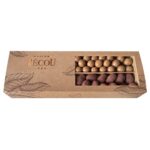 Maison Pécou Duo Croquant selection featuring caramelised almonds and cocoa-dusted chocolate almonds.