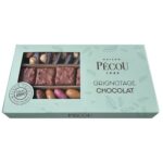 Maison Pécou Grignotage Chocolat 220g gift box with window displaying assorted chocolate treats.